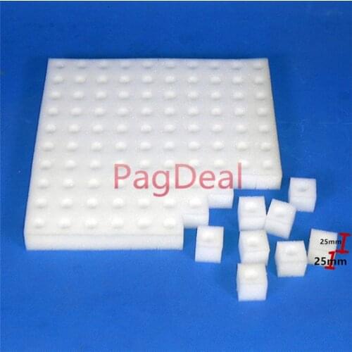 100pcs a piece Hydroponics Sponges Seed Growing Media Mesh Net Pots Insert Cylindrical Foams Garden Plants Germination Kits