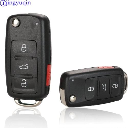 Jingyuqin Fold Car Key For VW Volkswagen Beetle Golf Jetta Passat 2014 2015 2016 5K0 837 202 AE