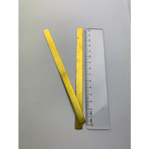 5 pcs Brass Flat Rectangular Bar Stock. make special design with brass, woman earrings, Rings. necklaces. Knife Making Craf