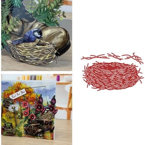 Birds Nest Metal Cutting Dies Scrapbook Diary Decoration Stencil Embossing Template DIY Greeting Card Handmade New for 2021