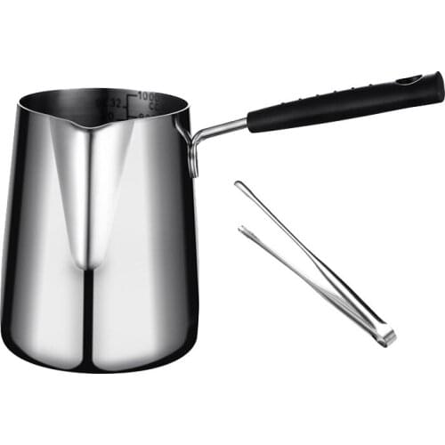 Mini Frying Pot With Scale Stainless Steel Frying Pan French Fries Chicken Cooking Pan Kitchen Cookware With Food Clip