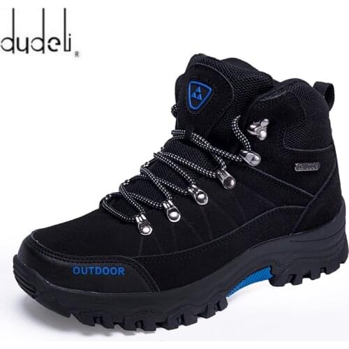 Men Hiking Shoes Waterproof Male Outdoor Travel Trekking Shoes Leather Climbing Mountain Shoes Hiking Hunting Boots Sneakers Man