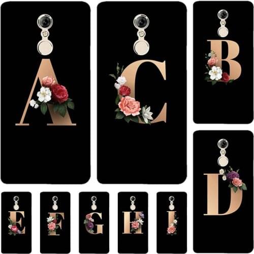 For Lenovo K6 Note K53a48 Lenovo K6 Plus K6NOTE 5.5" Case Cute Lovely Cartoon Pattern Flowers Black Letters Soft TPU Cover