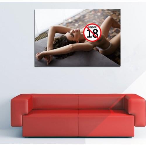 Wall Art Beautiful Young Girl Poster and Print Canvas Painting for Bedroom Living Room Decor