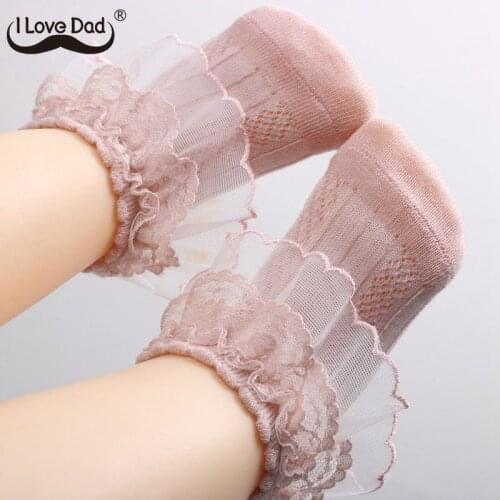 0-3 Years New Princess Baby Girl Socks Lace Ruffle Kids Girls Socks Newborn Infant Baby Socks Meia Infantil