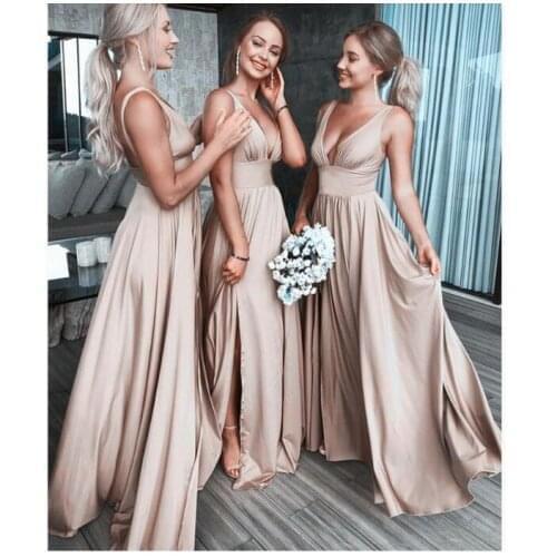2021 New Summer Boho Dresses Pleated Deep V neck Floor length Beach Wedding Guest Party Gowns Long Dress