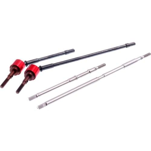 Axle Front Universal Joint Metal Drive Shaft Rear Straight Shaft for Axial Wraith RR10 90020 90053 90048 RC Car Accessories