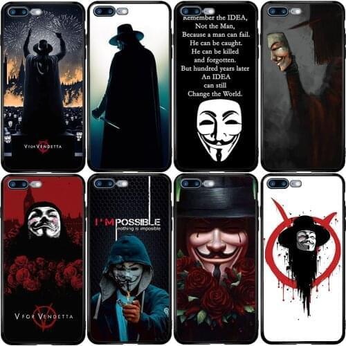 Phone Case for Xiaomi Redmi Note 10 9 9S 9A 8 8T 7 6 7A 6A 5A 5 A1 A2 A3 Pro Max Plus Lite V For Vendetta