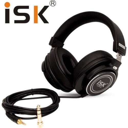 Professional ISK Hifi Headphone MDH8000 Monitor Earphone Computer Headset DJ fone de ouvido Audio Mixing Recording Gaming 3.5mm