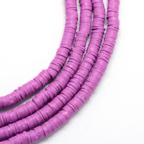STENYA 6mm Flat Round Polymer Clay Beads Chip Disk Spacer Vinyl Heishi Bead Earring Necklace Anklet Bangle Jewelry Bracelet DIY