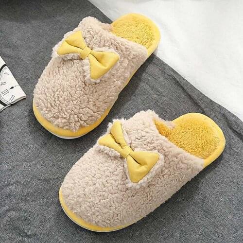 Shoes woman slipper 2021 spring autumn home slippers female warm plush flock soft comfortable women indoor slippers