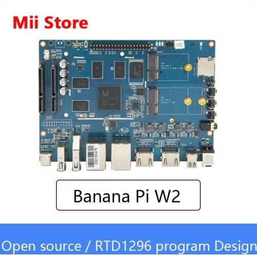 Banana Pi BPI W2 Smart NAS Router, RTD1296 chip design Compatible with Raspberry PI 3