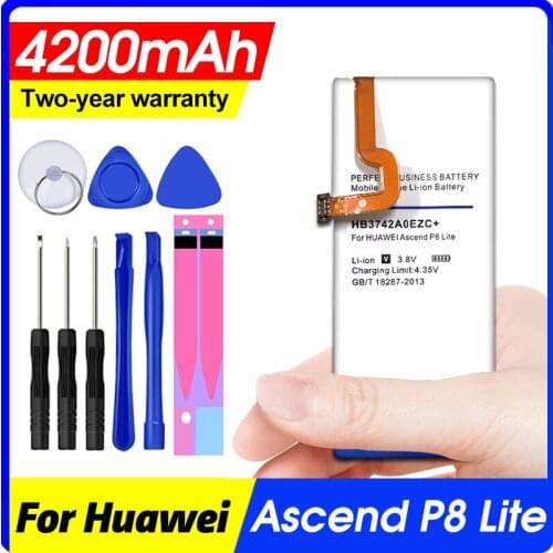 Top quality High capacity 3900mAh HB3742A0EZC+ Replacement Battery For Huawei Ascend P8 Lite