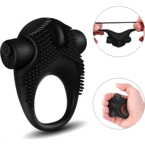 10 Frequency Vibration Rechargeable Vibration Lock Fine Ring Penile Vibrator Male Delayed Masturbation Flirt Sex Toy