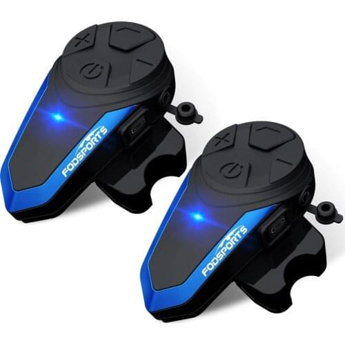 2PCS Fodsports BT-S3 Motorcycle Helmet Intercom 1000M Wireless Bluetooth Headset Waterproof Interphone Intercomunicador Moto FM