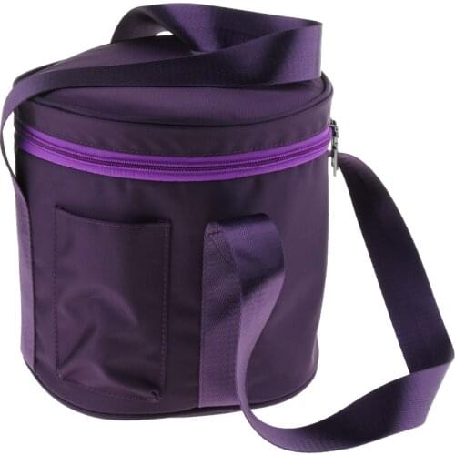 2 Pieces Crystal Singing Bowl Carry Case Bag for Sizes 8 inch & 11 Inch, Purple
