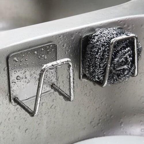 2pcs Multifunctional Kitchen drain rack stainless steel sink cover storage drain rack Free of drilling Easy to install and fix