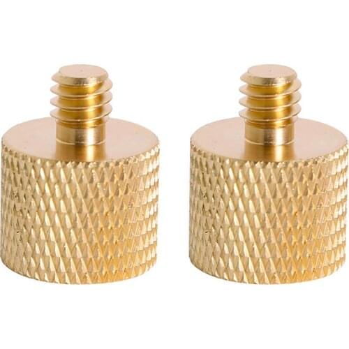 2PCS Camera Screw 1/4 to 3/8 Inch Conversion Screw Quick Release Screw Mount Adapter for Dslr Camera Monopod Tripod