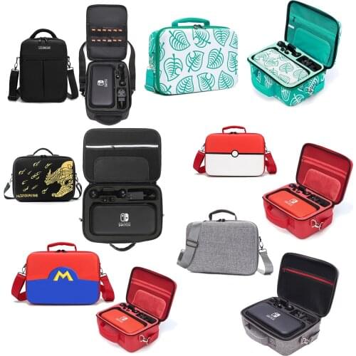 2 in 1 Carrying Case for Nintendo Switch Portable Storage Bag Hard Shell Organizer Box for Nintend Switch Console NS Accessories