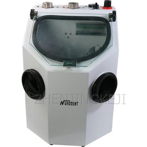 220V Dental Sandblasting Machine Dental Technology Jewelry Jade Equipment Automatic Porcelain Double Pen Sand Blast Apparatus