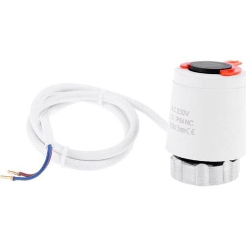230V Electric Thermal Actuator Radiator for Manifold Underfloor Heating NC Valve