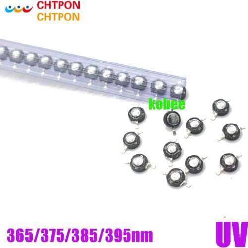 3W High Power UV ultraviolet 365nm 375nm 385nm 395nm Black LED Lamp Light