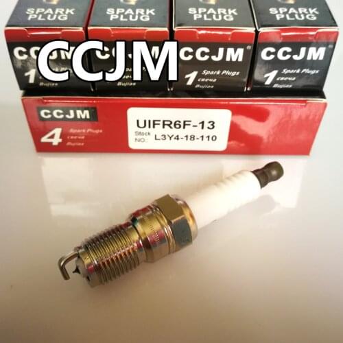 4pcs/lot CCJM candle L3Y4-18-110 ITR6F-13 Iridium car spark plugs original Mazda3 for ITR6F13 Ford Focus Jaguar X-type