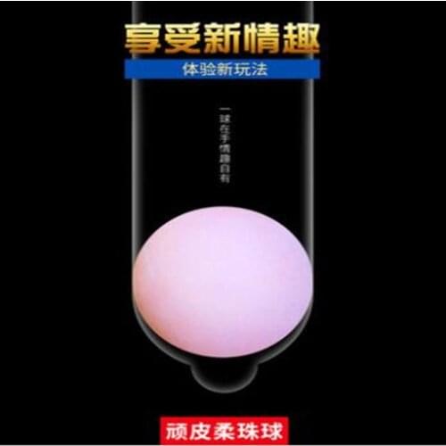 4PC/lot Soft Ball Penis Massage climax flirting toys passion condom appliances bed SM products Masturbation sex doll B036