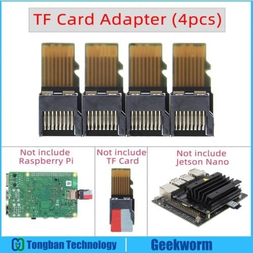 TF Card to TF Card Adapter, Micro SD TF Memory Card Extender(4pcs) for Raspberry Pi / Jetson Nano