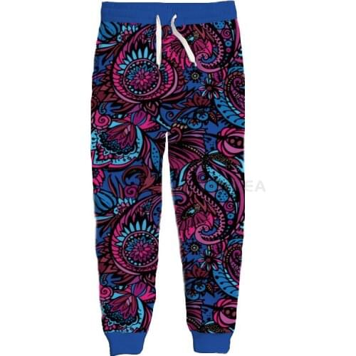 New Fashion Bandana Graphic Spring Autumn Winter Hip Hop Casual Brand 3D Print Paisley Pants Polyester v6