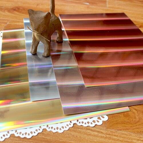 32Sheets/Pack A4 Holographic Metallic Card Pad Craft For Diy Scrapbooking Card Making Home Decoration 250GSM