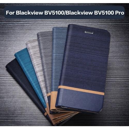 PU Leather Wallet Case For Blackview BV5100 Business Phone Case For Blackview BV5100 Pro Book Case Soft Silicone Back Cover