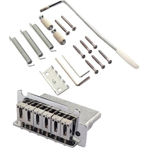 1 Set 6 String Electric Guitar Tremolo Bridge for ocaster Guitar Replacement