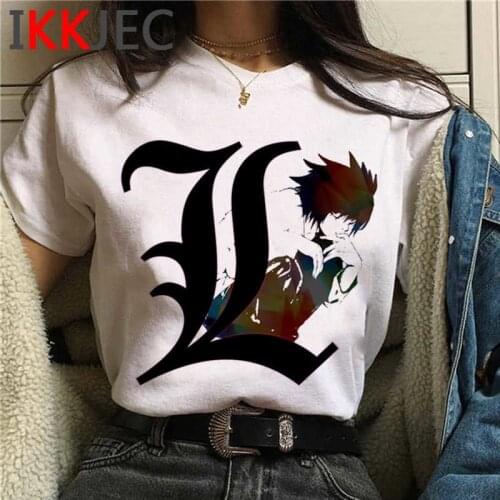 Death Note the Promise Neverland Fullmetal Alchemist Seven Deadly Sins t-shirt male graphic tees streetwear couple summer top