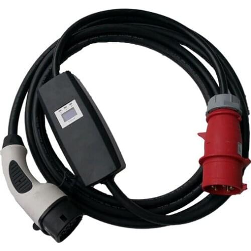 KHONS level 2 240V 62196 evse mobile charging station/type 2 ev charger 16a 32a adjustable/iec62196-2 ev charging point