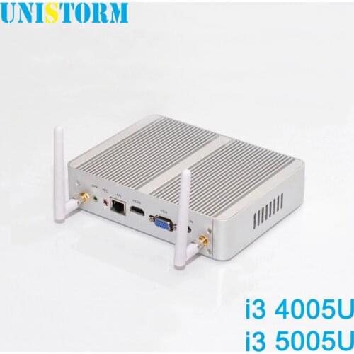 Intel Broadwell Core I3 4005U 5005U Dual Core Mini PC with Windows 10 Graphics 4K HDMI VGA Fanless Pocket PC Barebone Computer