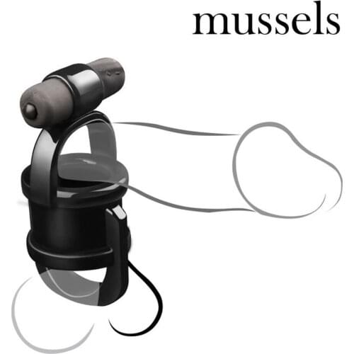 10 Speeds Cock Ring Male Vibrate Penis Cockring Vibrator Clitoris Stimulate Delay Ejaculation Sex Toy For Couple Men Adult Toys