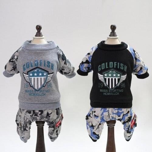 Dog Jumpsuit Boy Dog Clothes Winter Warm Pet Clothes Puppy Chihuahua Clothes Shih tzu Four Legs Dog Overalls S-XXL Free Shipping