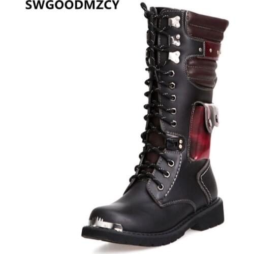 Leather Boots Men Riding Boots Cowboy Boots Mens Luxury Shoes New Rock Designer Shoes Men High Quality Zapatillas Mujer Casual