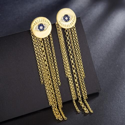 Red Trees Brand Design Fashion Punk Earrings Wholesale Long Tassel Earrings Women Christmas / New Year Gift Drop Shipping