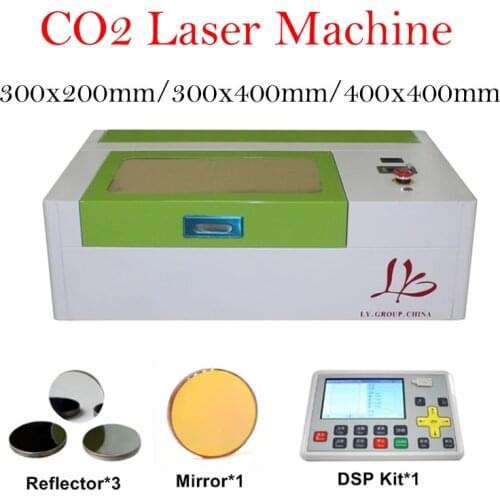 3020 3040 4040 40W CO2 Laser Engraver Mini Laser Engraver Engraving Cutting Machine Kit with LCD Control Panel Honeycomb Board