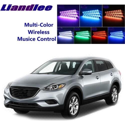 LiandLee Car Glow Interior Floor Decorative Seats Accent Ambient Neon light For MazdaCX7 CX-7 CX 7 2012~2015