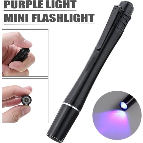 Mini Medical Pen Light LED Flashlight UV 395 Purple Lamp Torch Nursing Flashlight Doctor Nurse Handy Diagnosis Pen Light