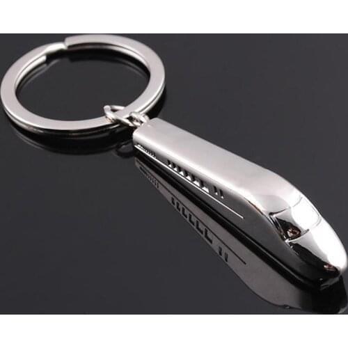 Creative Metal High-speed Rail Keyfob Car Train Keyring Keychain Key Chain Ring
