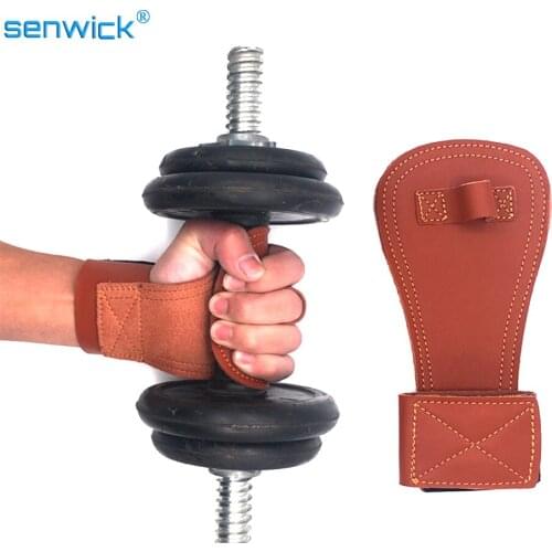 New Hand Grip Synthetic Leather Building Gymnastics Guard Palm Protectors Glove Pull Up Bar Weight Lifting Glove Gym Gloves