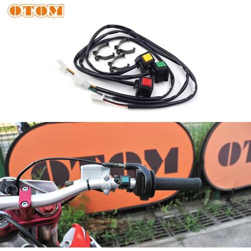 OTOM Motocross Engine Starter Kill Switch Normally Open Square Ignition Device Converter For CRF XCF FS FE KXF WRF YZF Motorbike