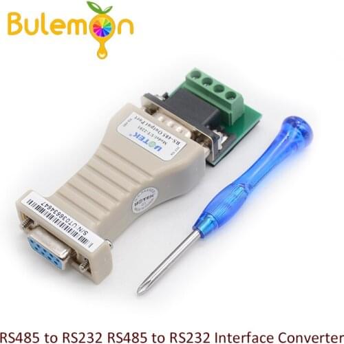 RS485 to RS232 RS485 to RS232 Interface Converter No Power Two-way Communication Data Converter Adapter