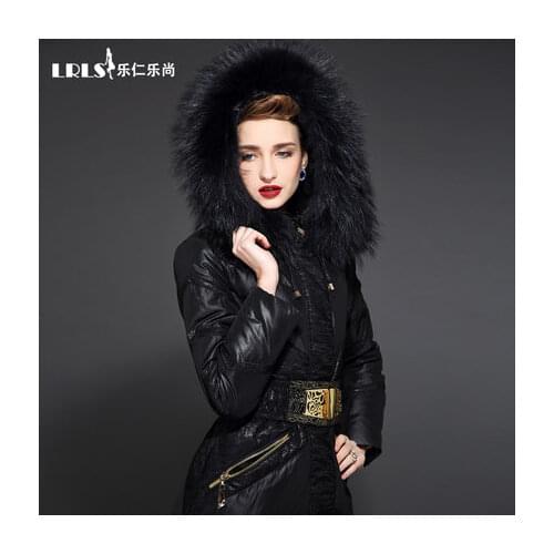 Down coat 2016 Winter Jacket Women down jackets Womens long quality luxury large fur Hood slim thicken Outerwear Down parka