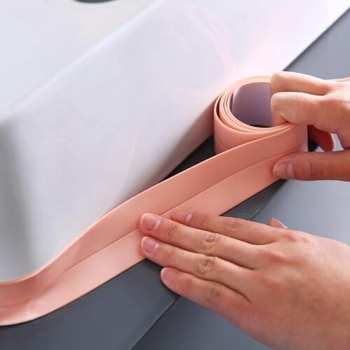 Sink Bath PVC Sealing Self Adhesive Plaster Strip Kitchen Shower Bathroom Accessories 2.2/3.8cm-3.2m Waterproof Mould Proof Tape