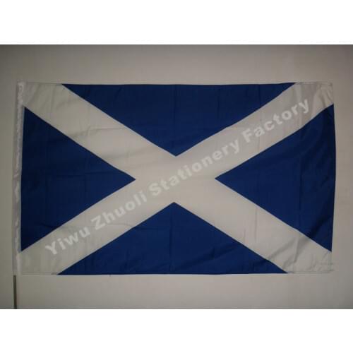 Scottish Flag 150X90cm (3x5FT) 115g 100D Polyester Double Stitched High Quality Free Shipping